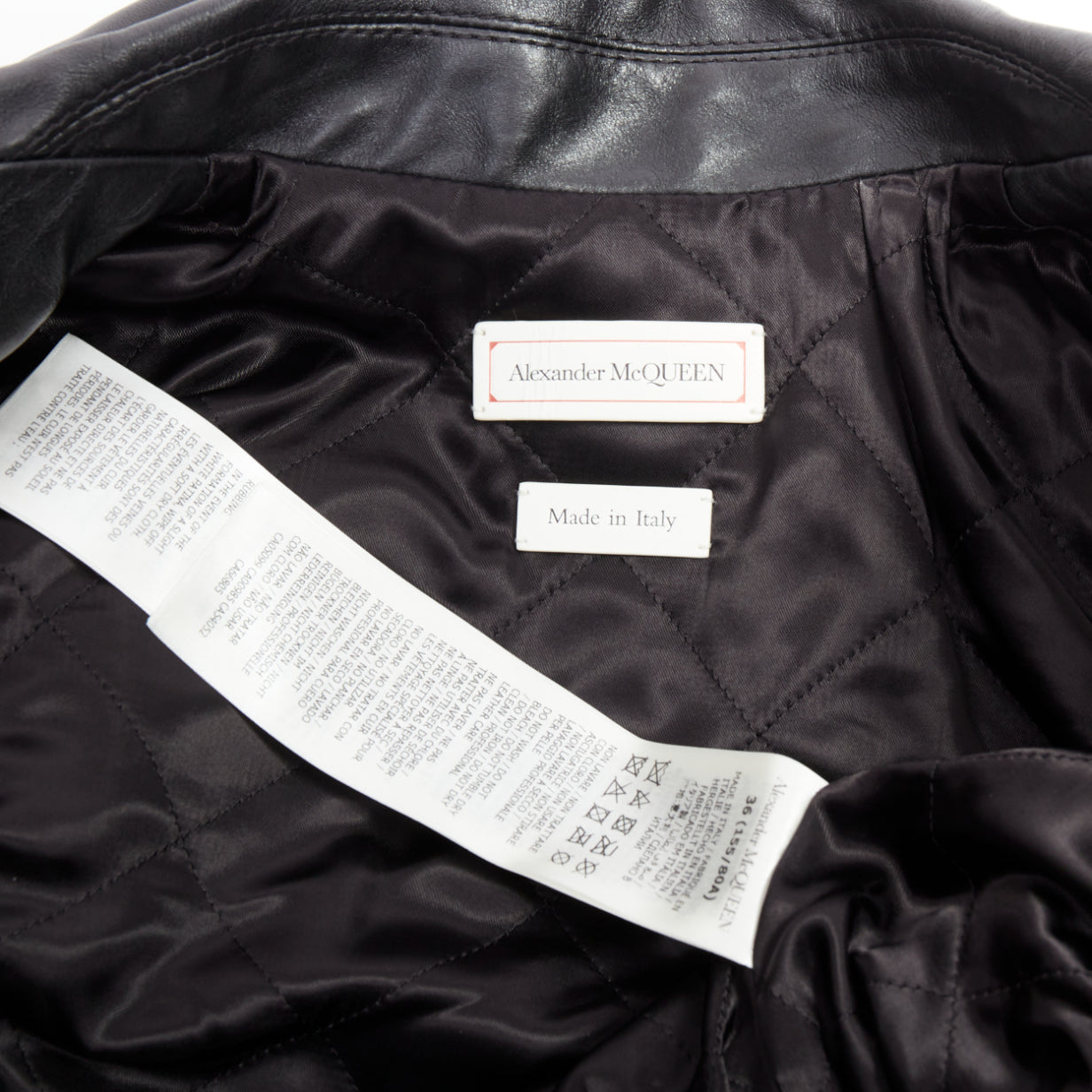 Alexander Mcqueen Punk Leather Biker Jacket - Image 10