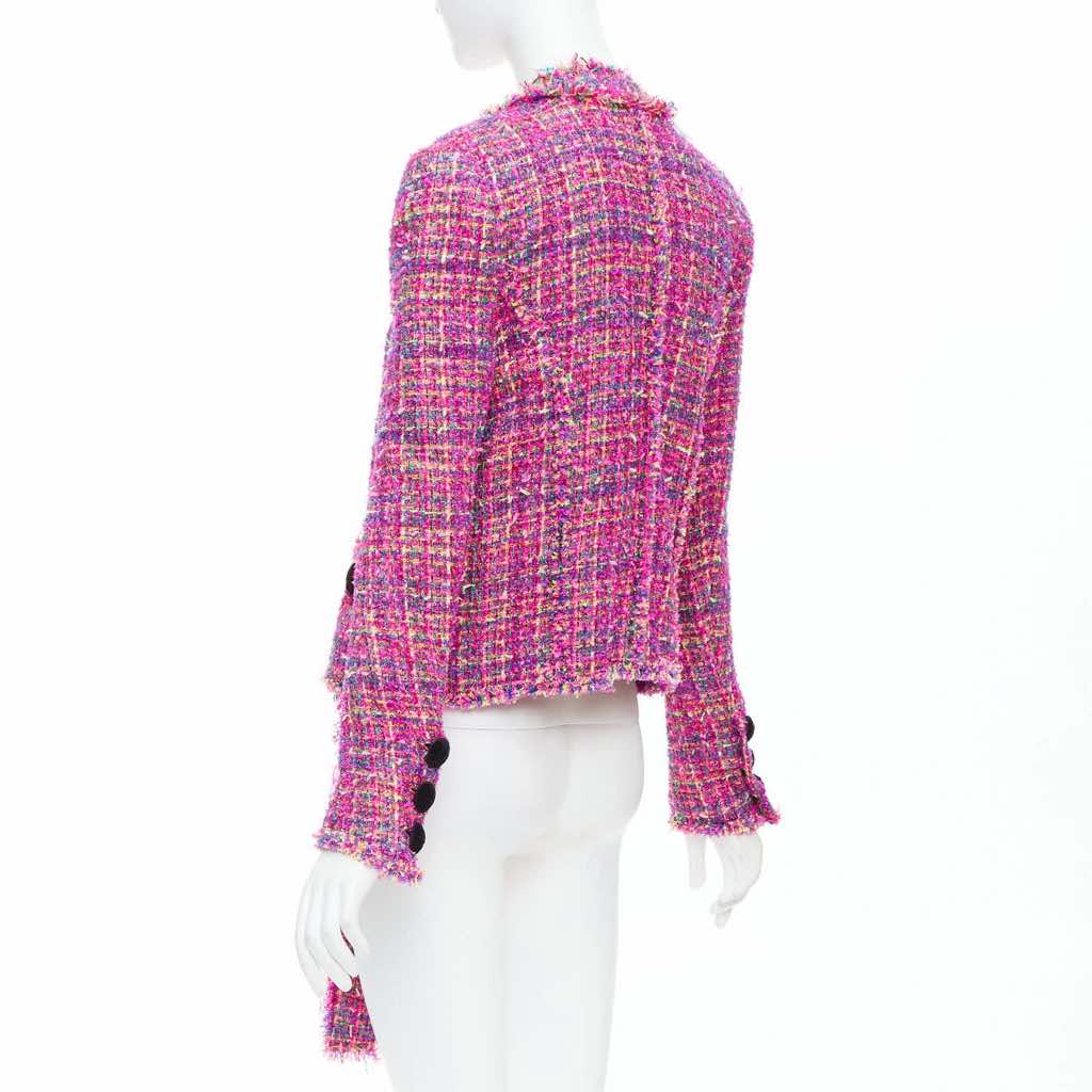 Balmain Pink Tweed Jacket - Detail 1