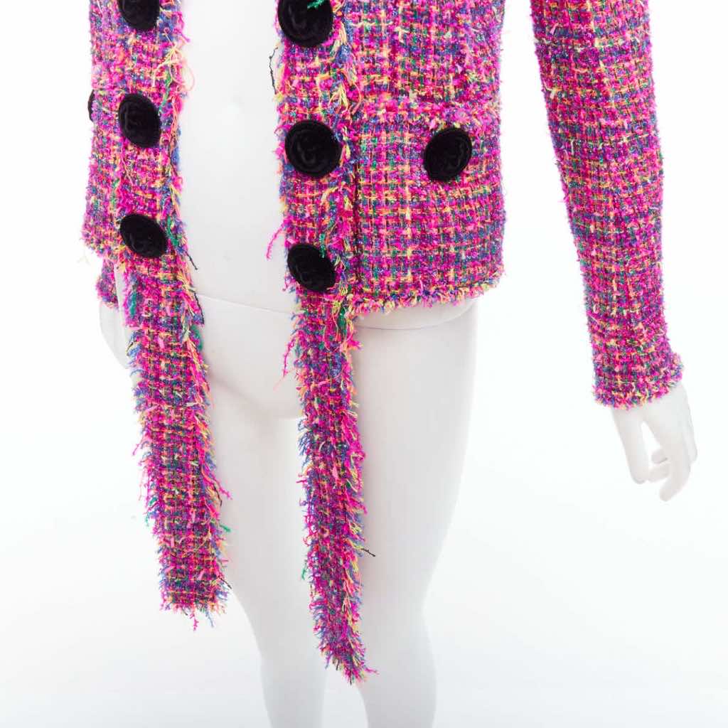 Balmain Pink Tweed Jacket - Detail 2