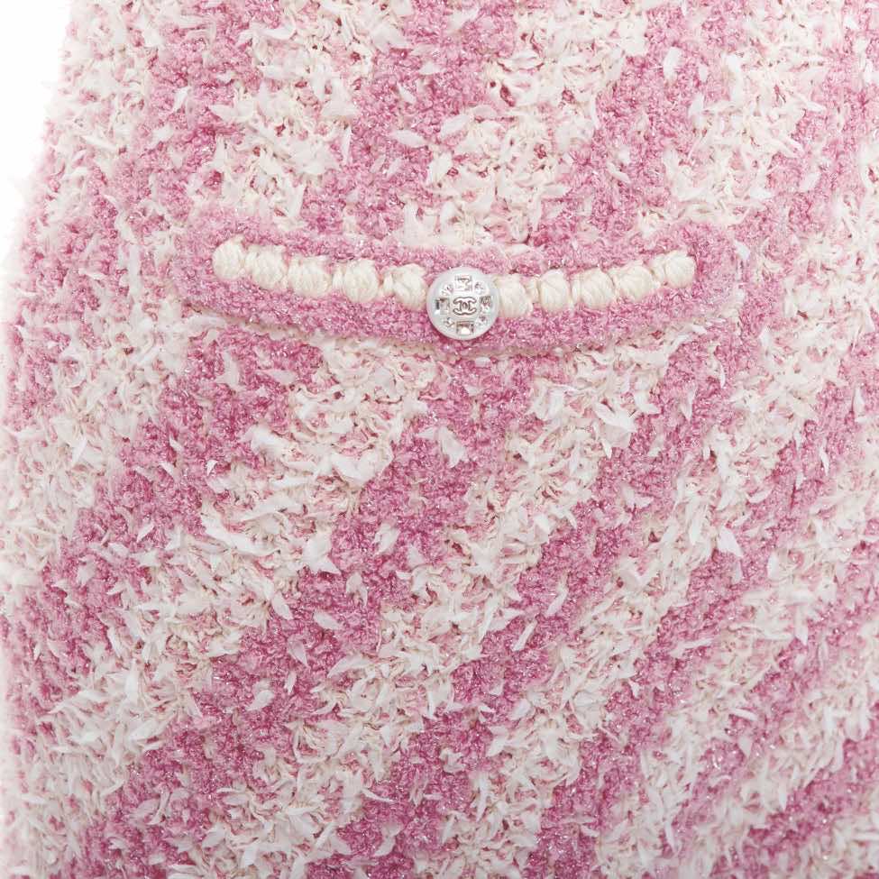 Chanel Striped Tweed Dress - Back view