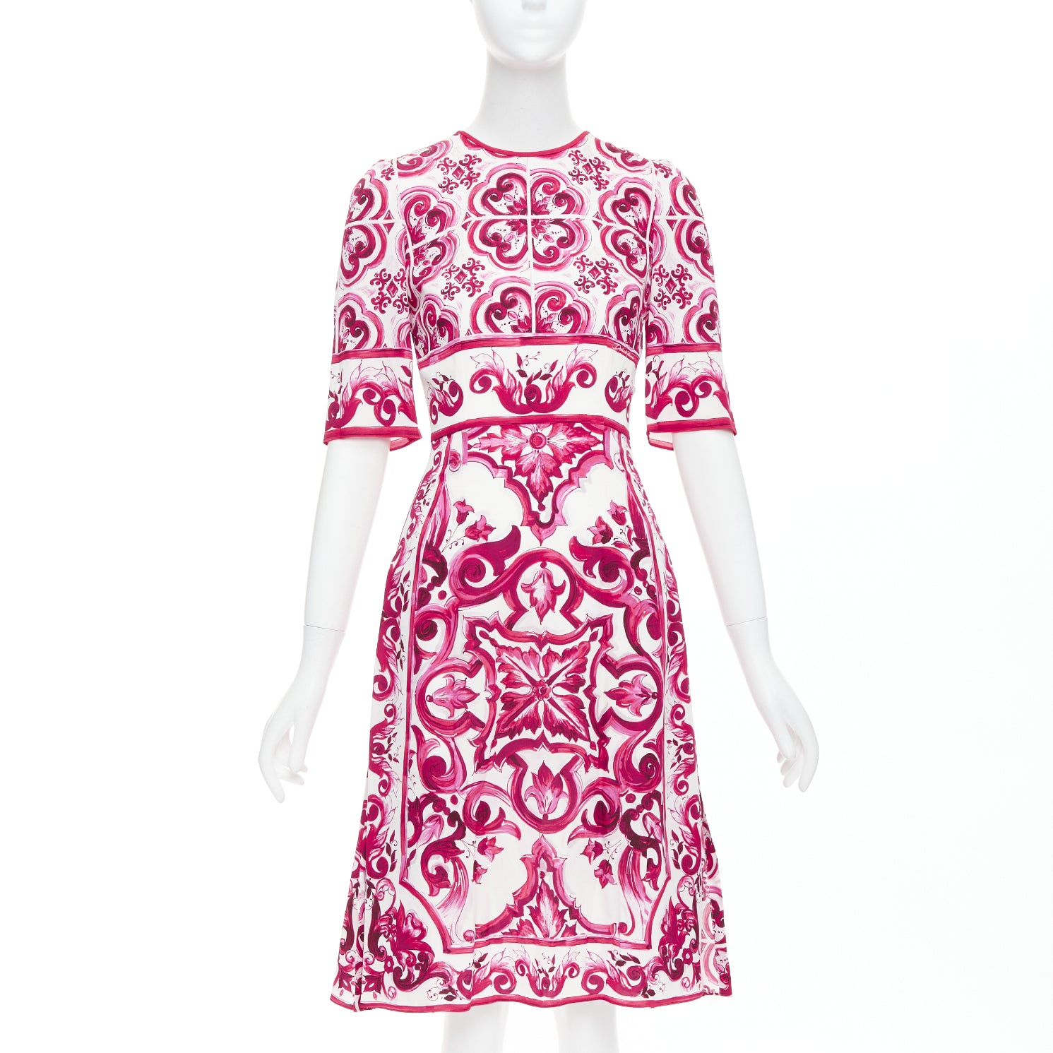 Dolce & Gabbana Majolica Silk Dress