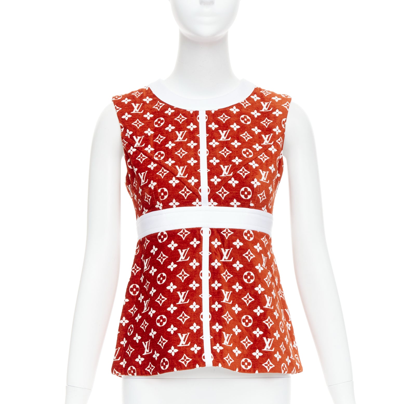 Louis Vuitton Monogram Peplum Top