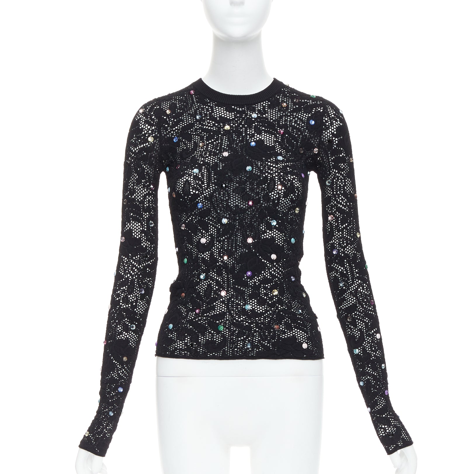 Louis Vuitton Floral Lace Pullover 1ABDZQ