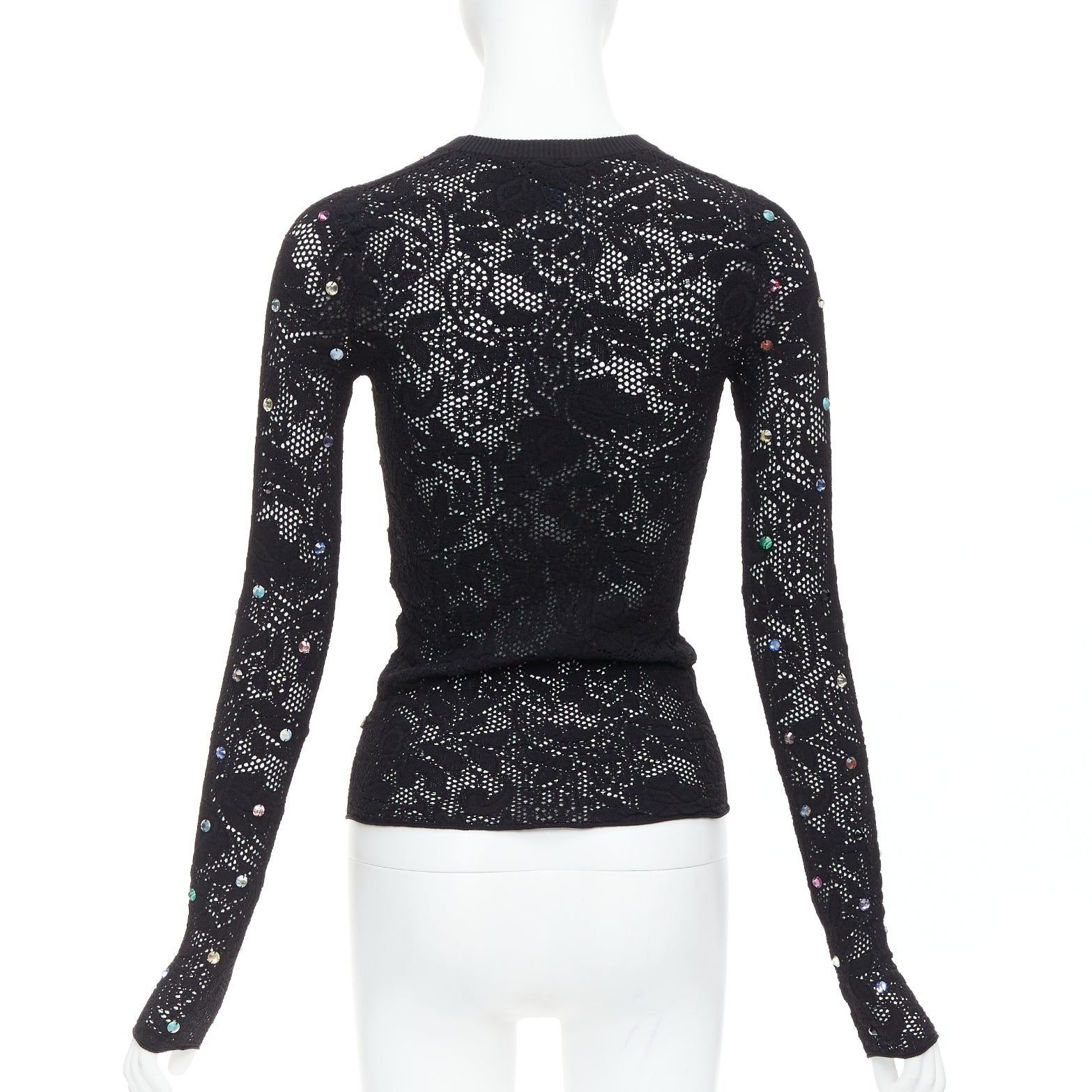 Louis Vuitton Floral Lace Pullover 1ABDZQ - Side view