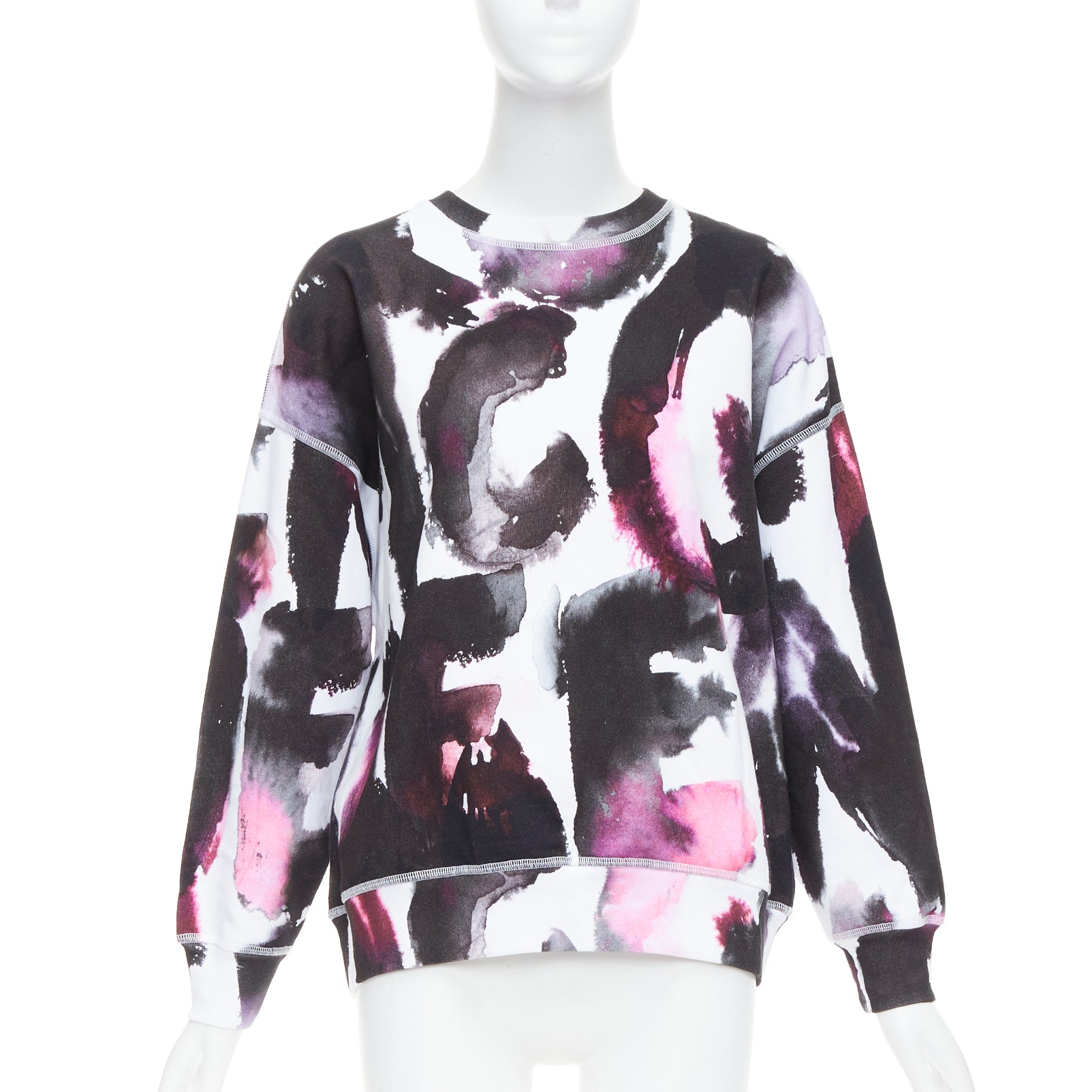 Alexander Mcqueen Watercolor Logo Sweater