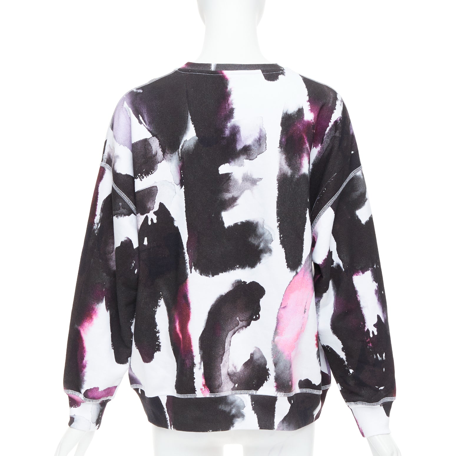 Alexander Mcqueen Watercolor Logo Sweater - Side view