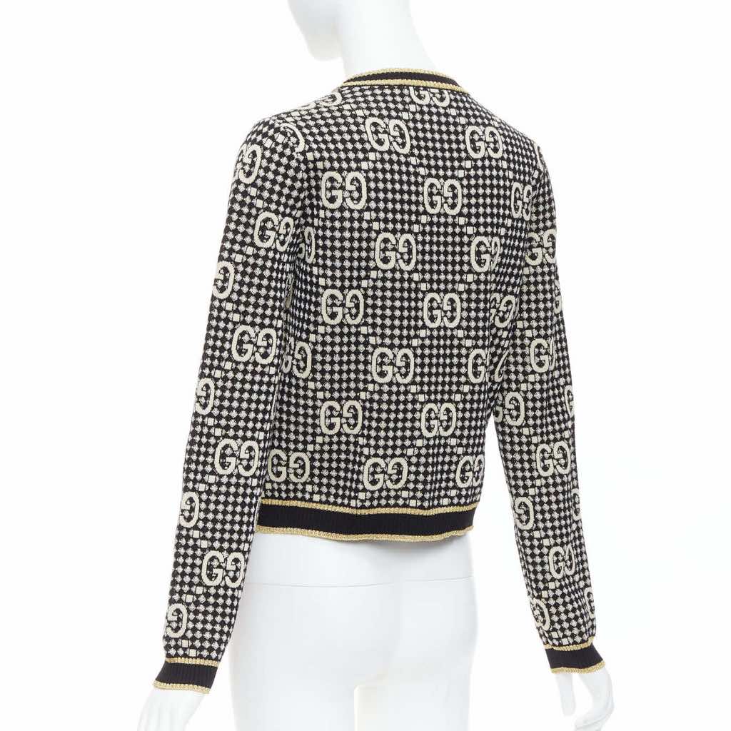 Gucci Gold Jacquard Cardigan - Detail 2