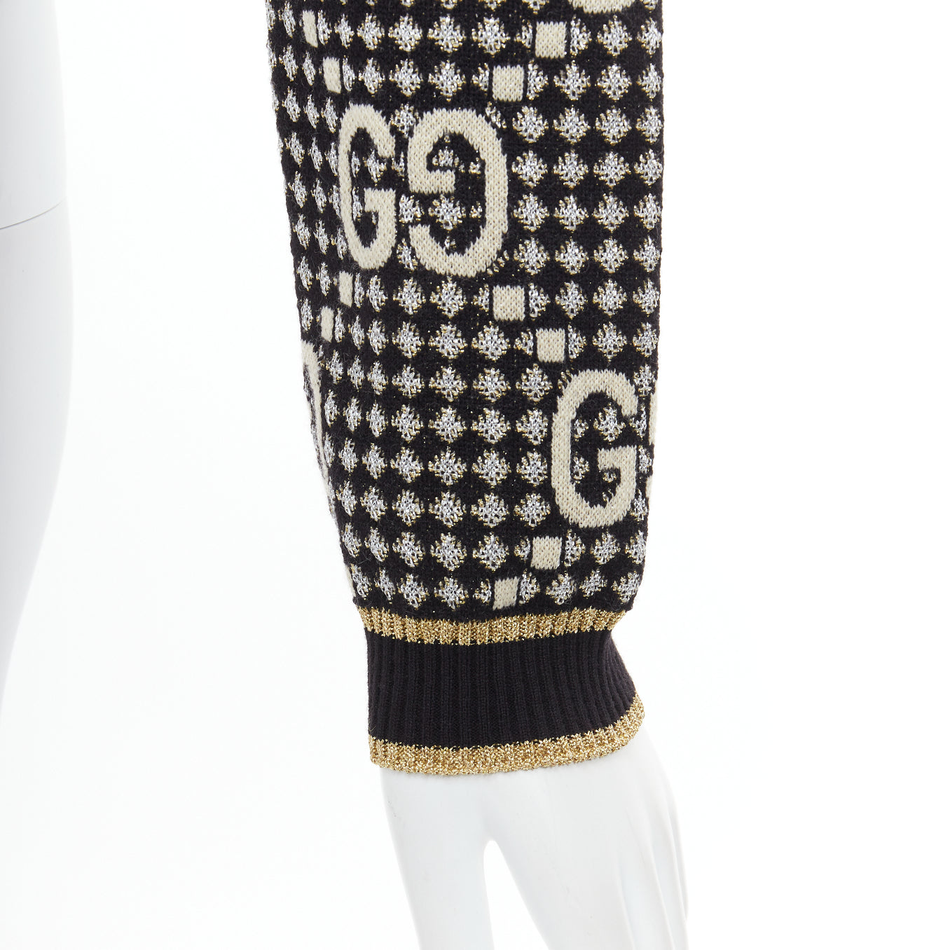 Gucci Gold Jacquard Cardigan - Image 11