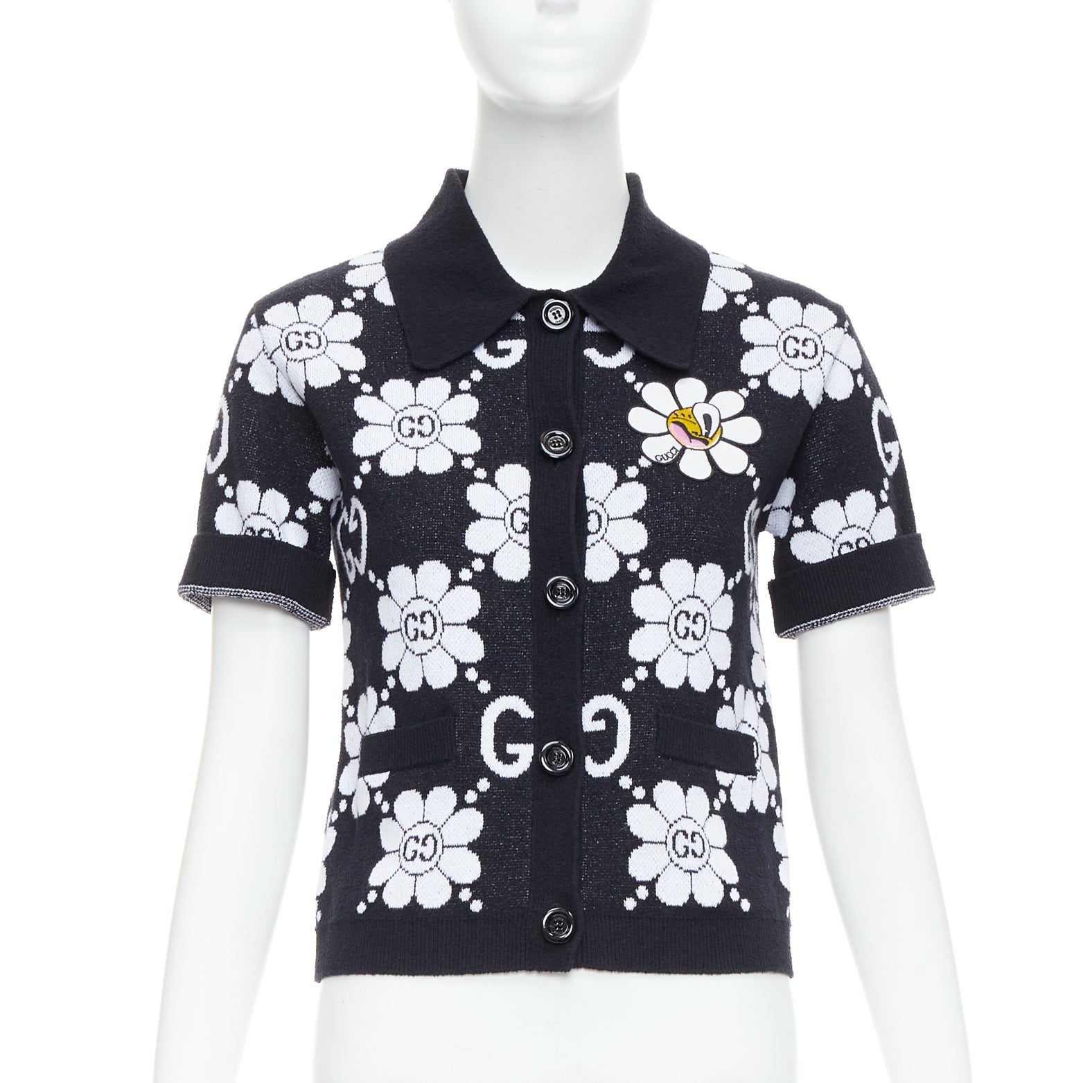 Gucci Daisy Polo Cardigan