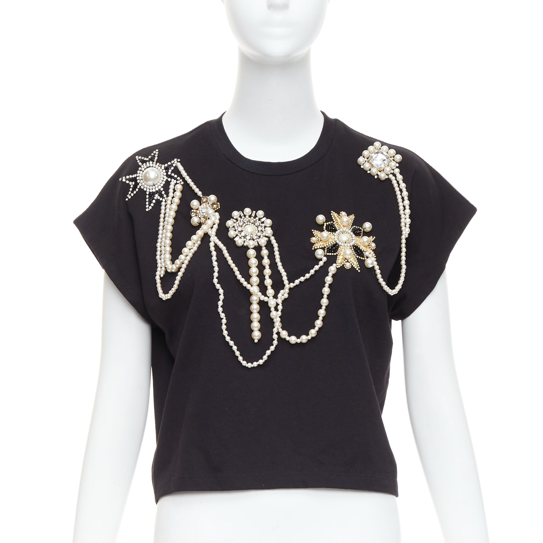 Balmain Pearl Bead Shirt