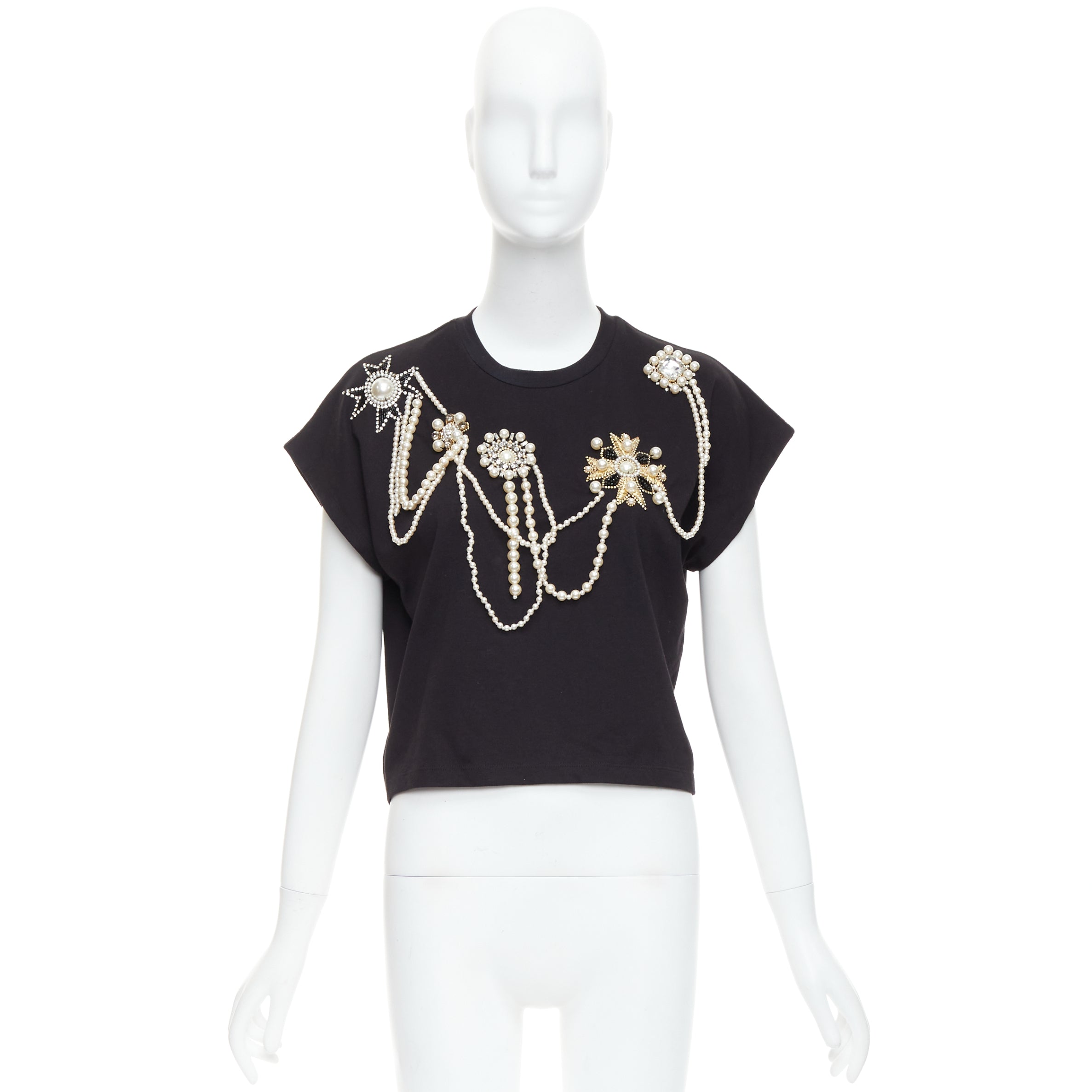 Balmain Pearl Bead Shirt - Image 12