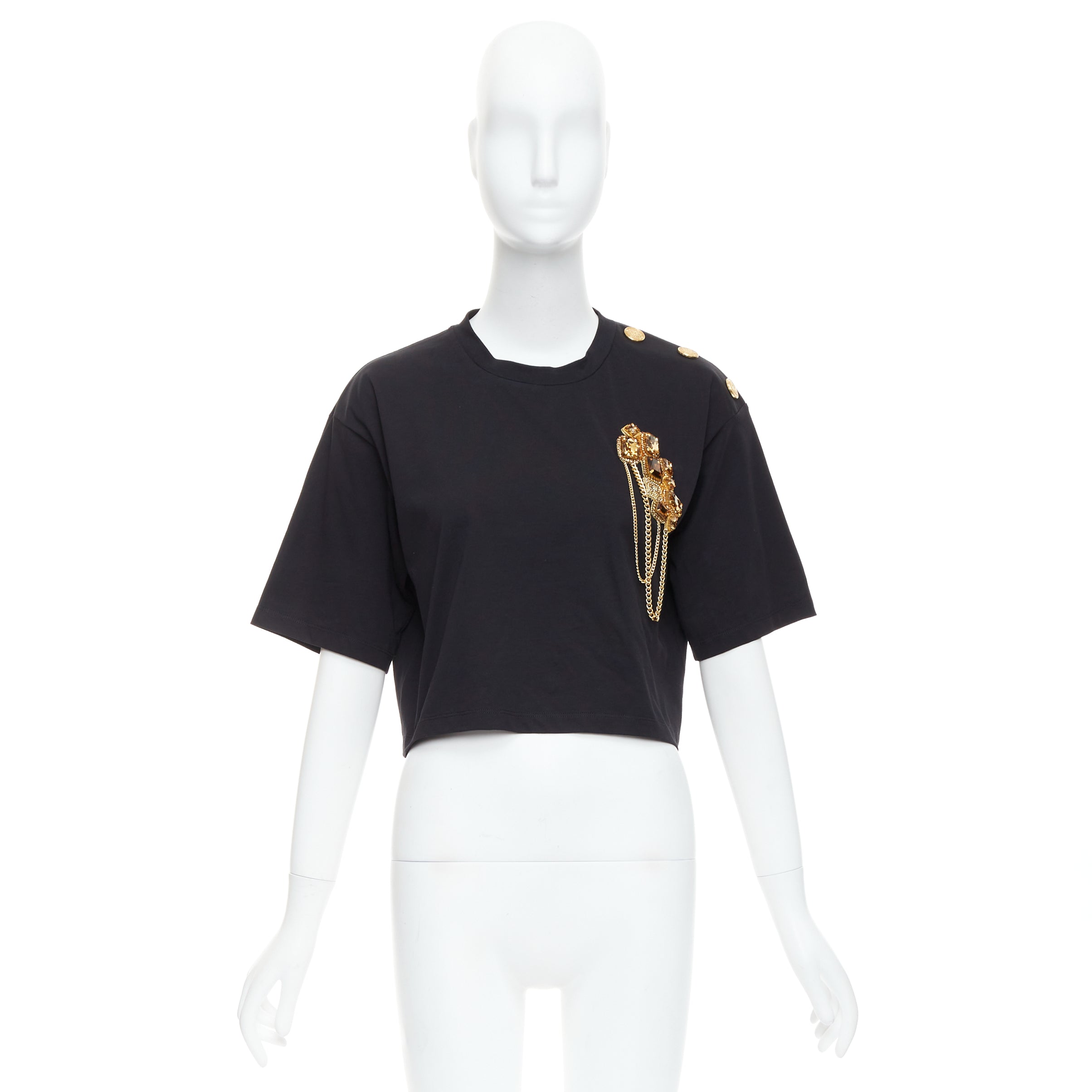 Balmain Chain Brooch Shirt - Image 11