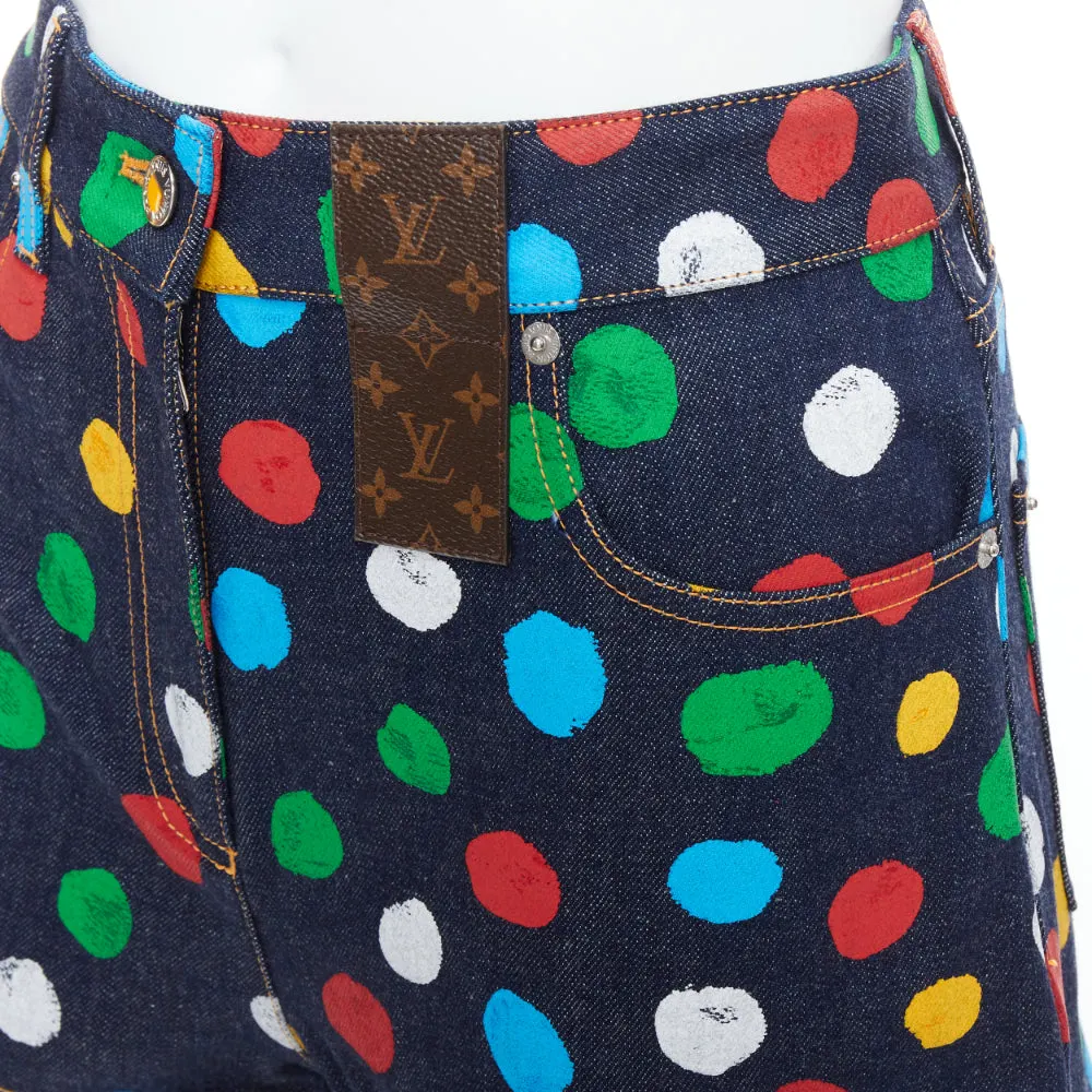 Louis Vuitton Logo Patch Shorts Blue Cotton Never worn - Back View