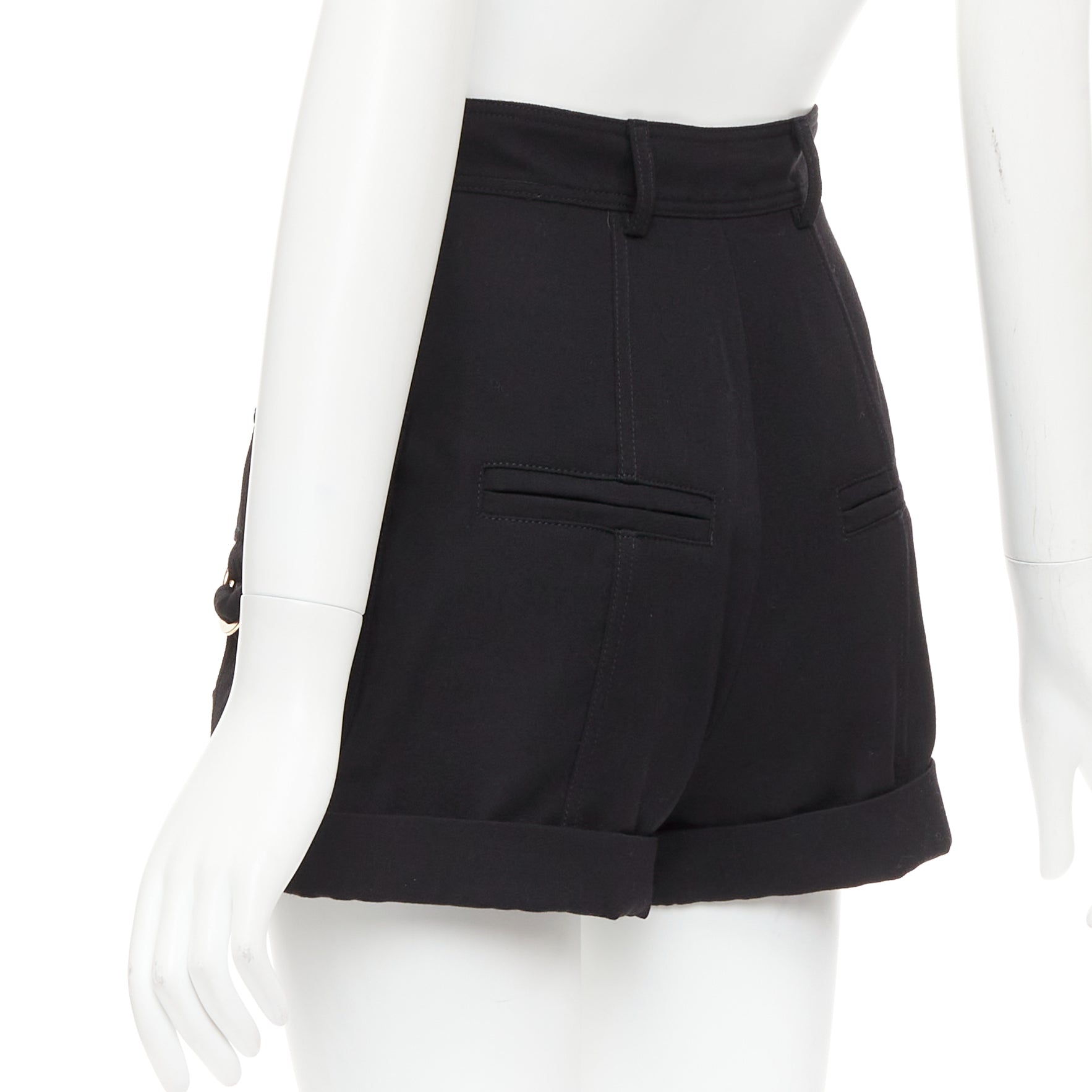 Balmain Gold Button Shorts - Detail 1