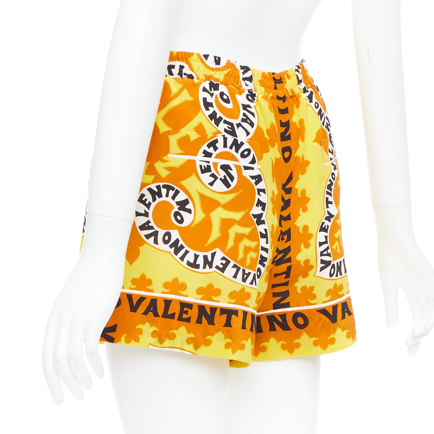 Valentino Garavani Bandana Silk Shorts - Detail 1