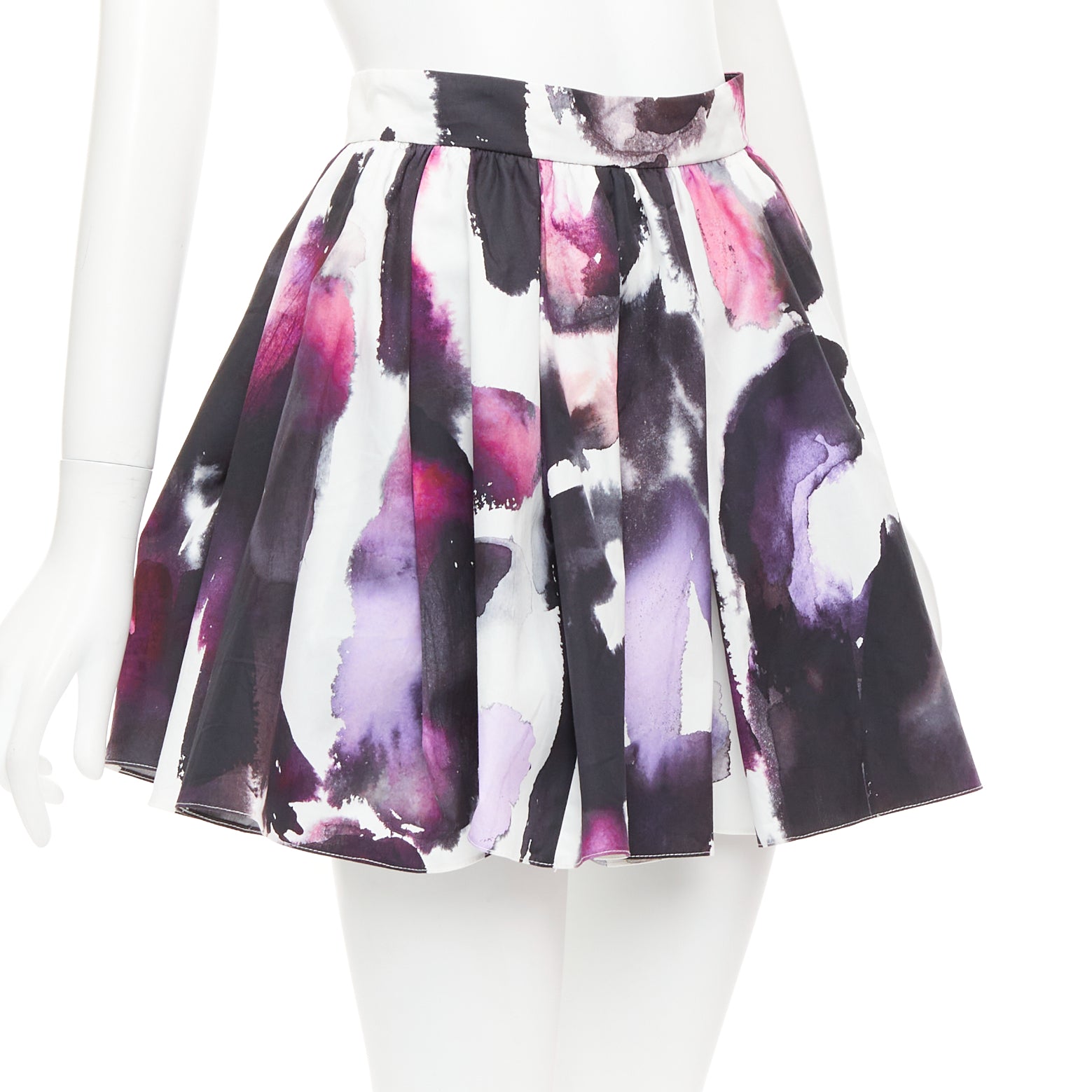 Alexander Mcqueen Paint Pleated Skirt - Image 6