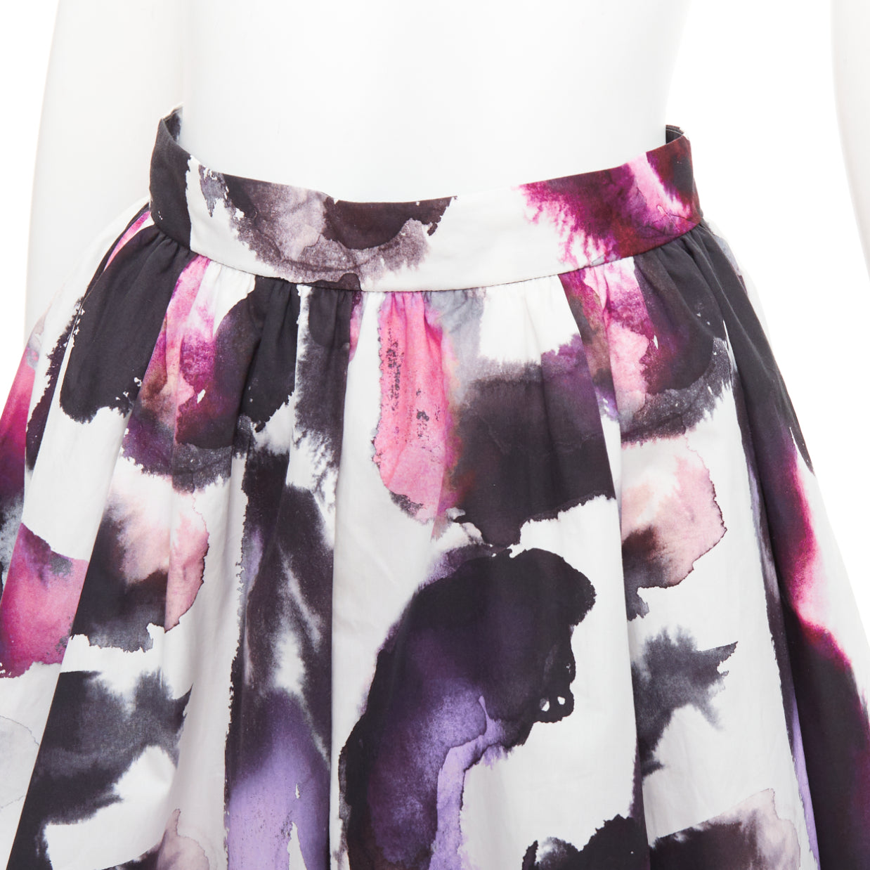 Alexander Mcqueen Paint Pleated Skirt - Detail 2
