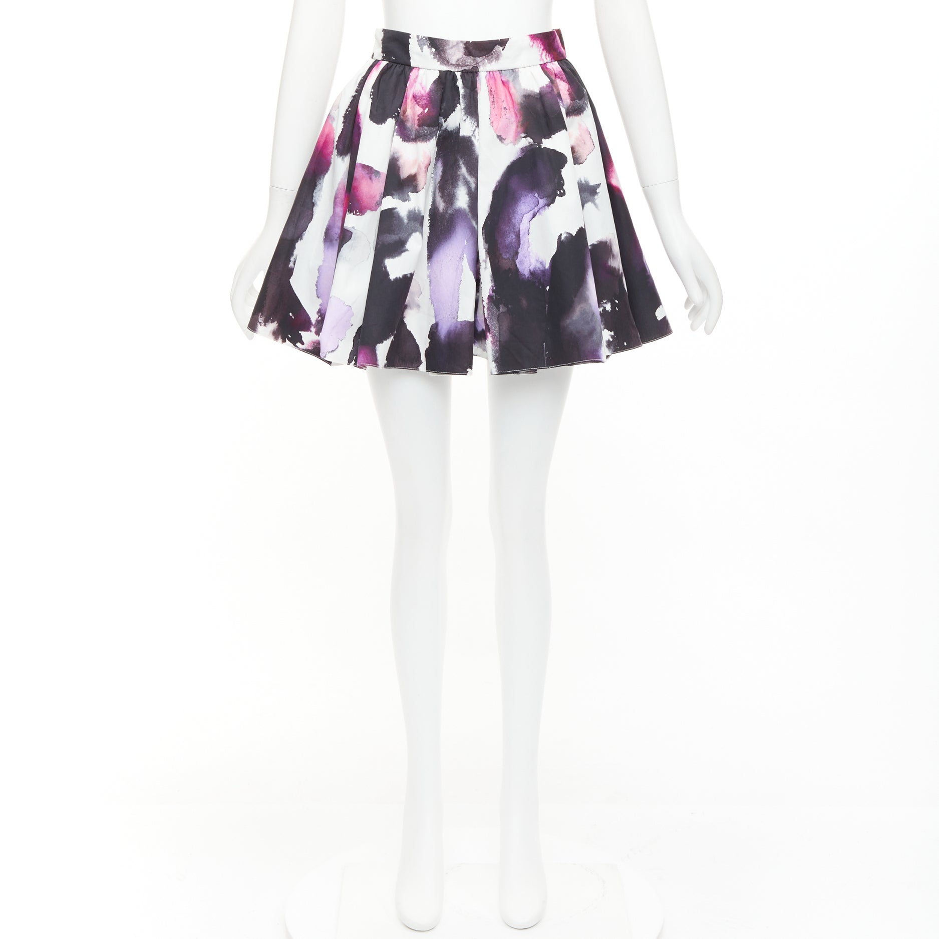 Alexander Mcqueen Paint Pleated Skirt - Image 11
