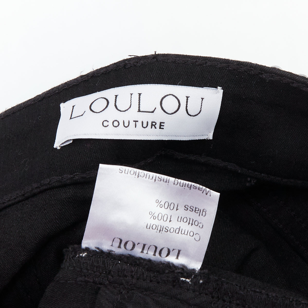 Loulou Studio Crystal Cotton Shorts - Detail 1