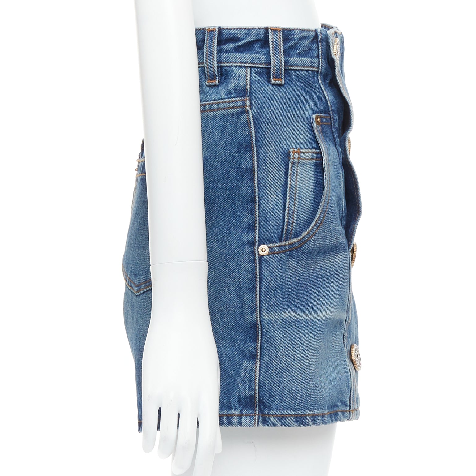 Balmain Coin Button Shorts - 4