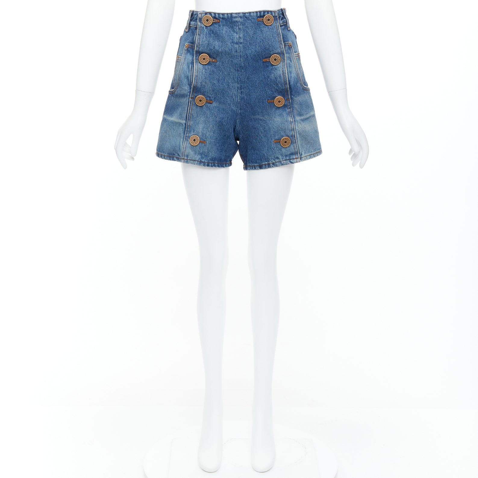 Balmain Coin Button Shorts - Image 11