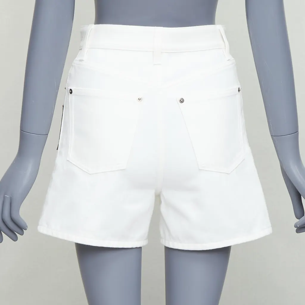 Louis Vuitton Accent Denim Shorts White Very good - Box View