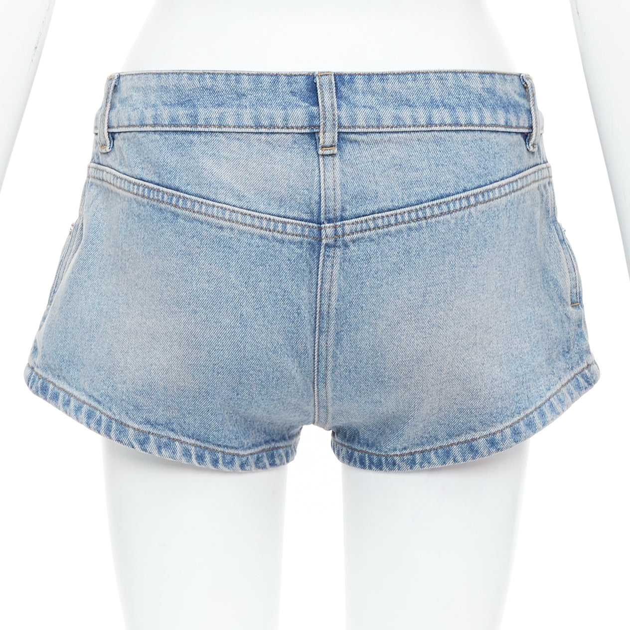 Courreges Pocket Micro Shorts - Side view