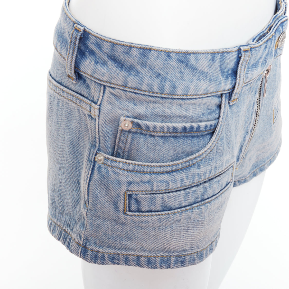 Courreges Pocket Micro Shorts - Detail 2