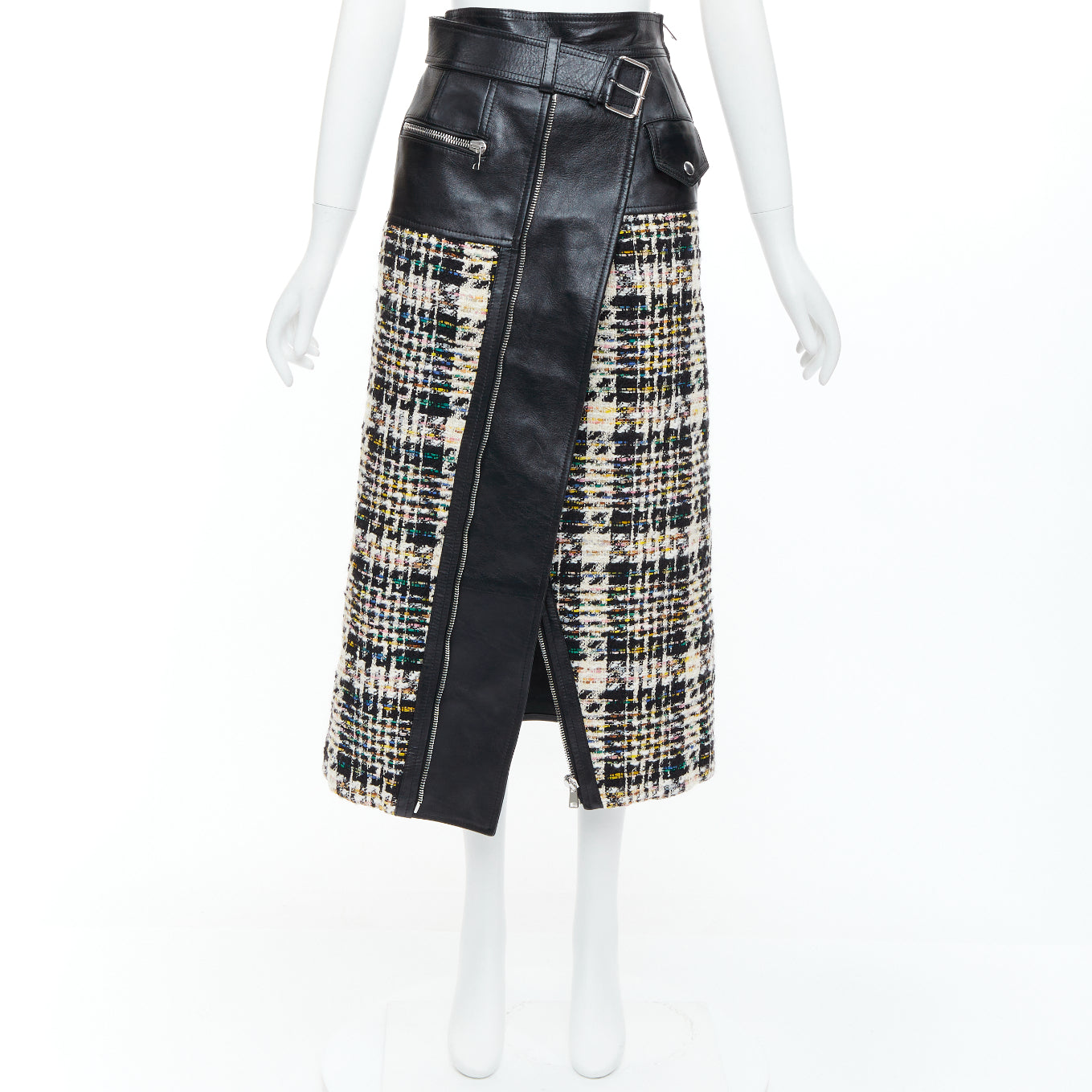 Alexander Mcqueen Deconstructed Biker Skirt - Image 12