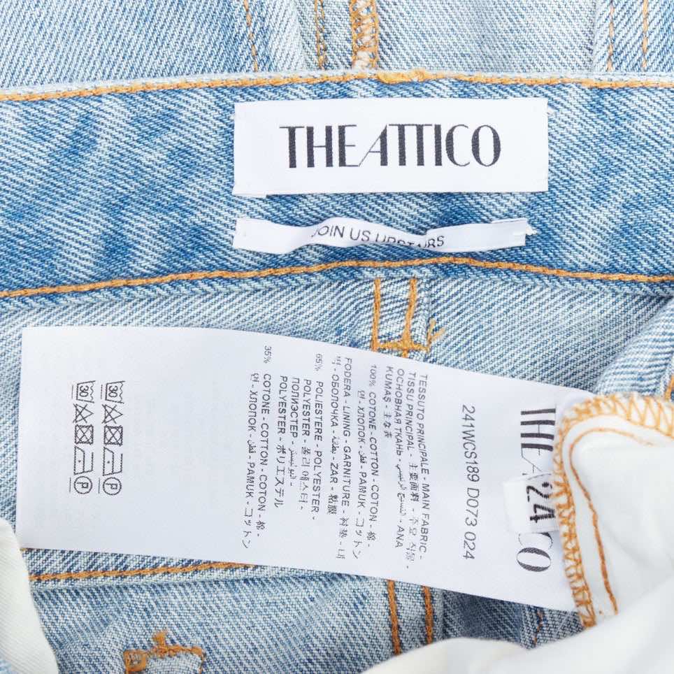 Attico Cargo Denim Skirt - Image 10