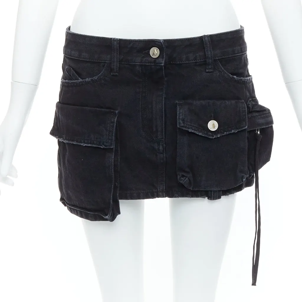 ATTICO Fay Black Cotton Never worn - Front View