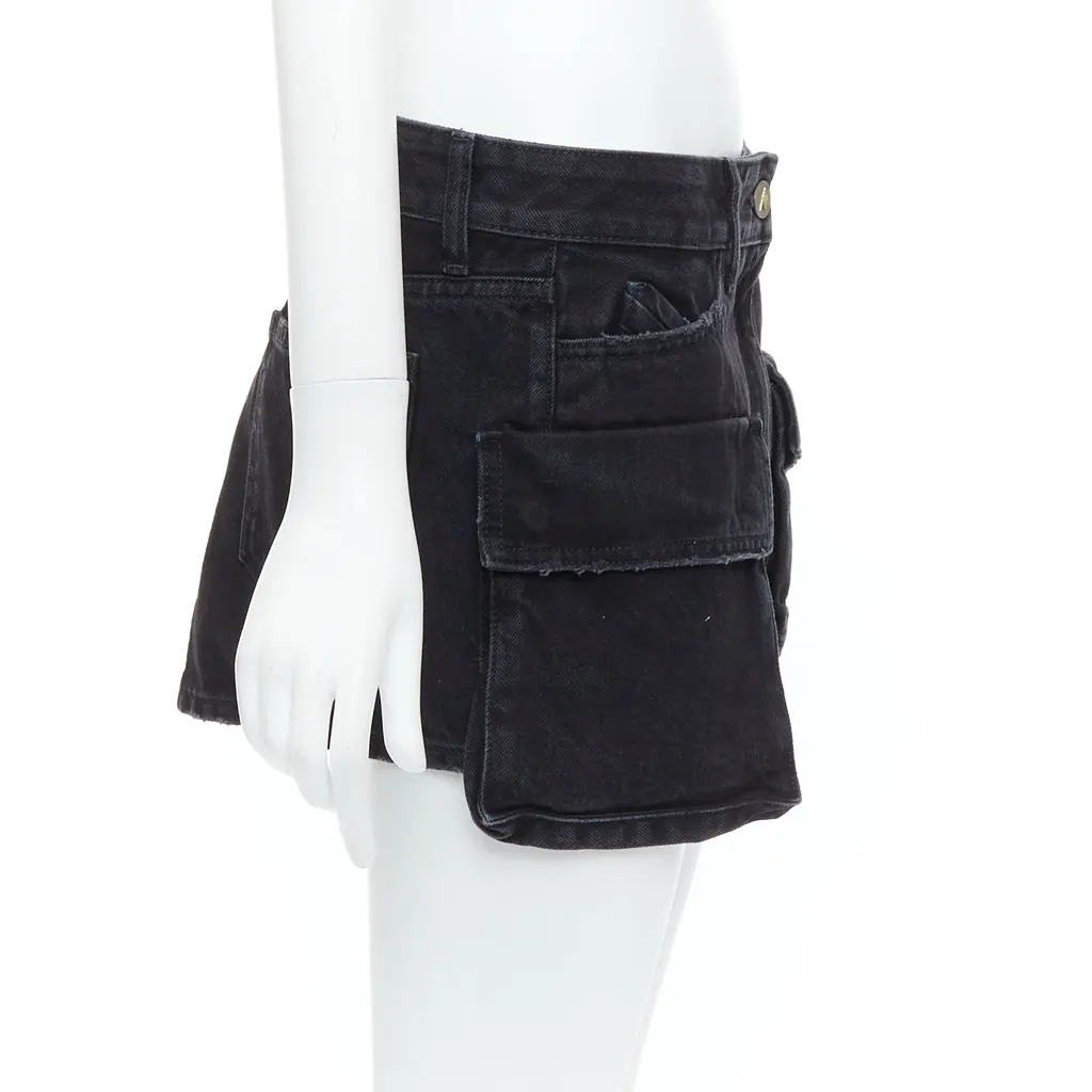ATTICO Fay Black Cotton Never worn - Model View