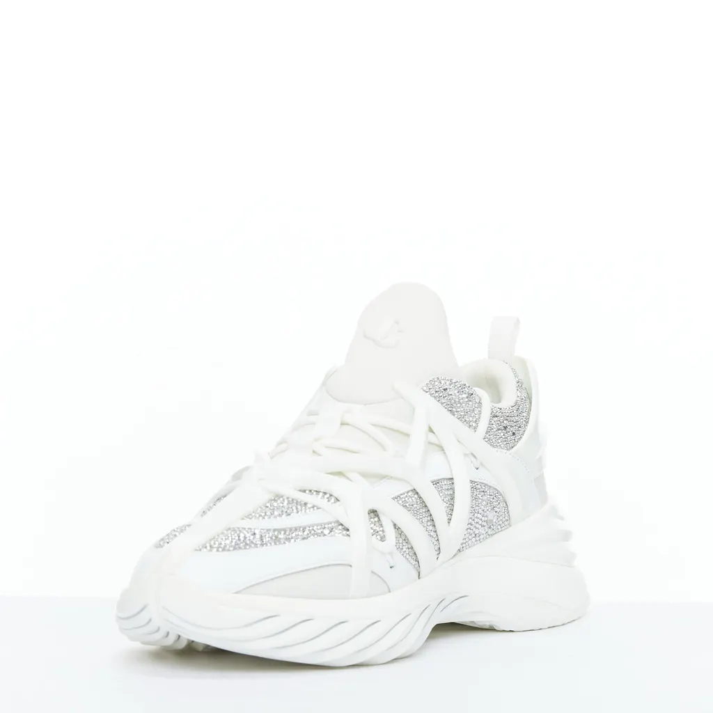 Jimmy Choo Cosmos White Rubber Never worn - Model View