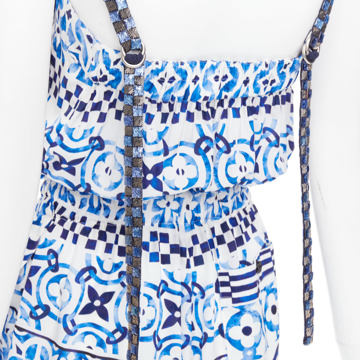 Louis Vuitton Monogram Silk Playsuit - Detail 2
