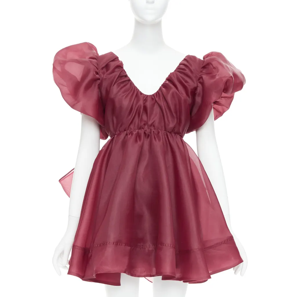 Aje Greta Burgundy Polyester Very good - Front View