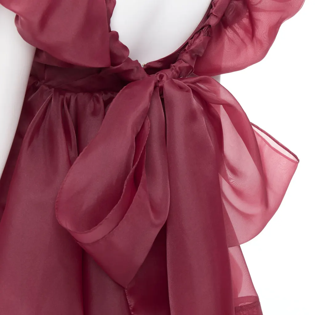 Aje Greta Burgundy Polyester Very good - Back View