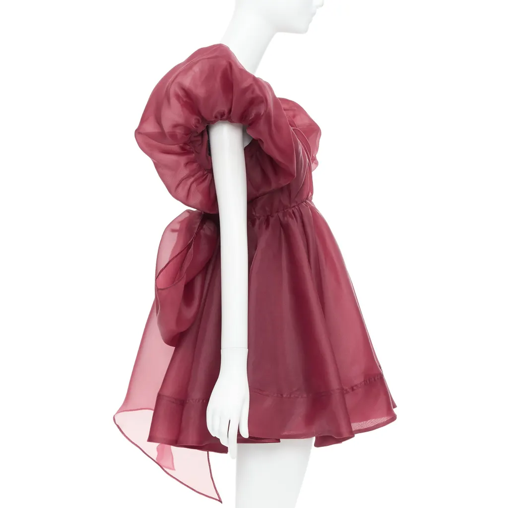 Aje Greta Burgundy Polyester Very good - Model View