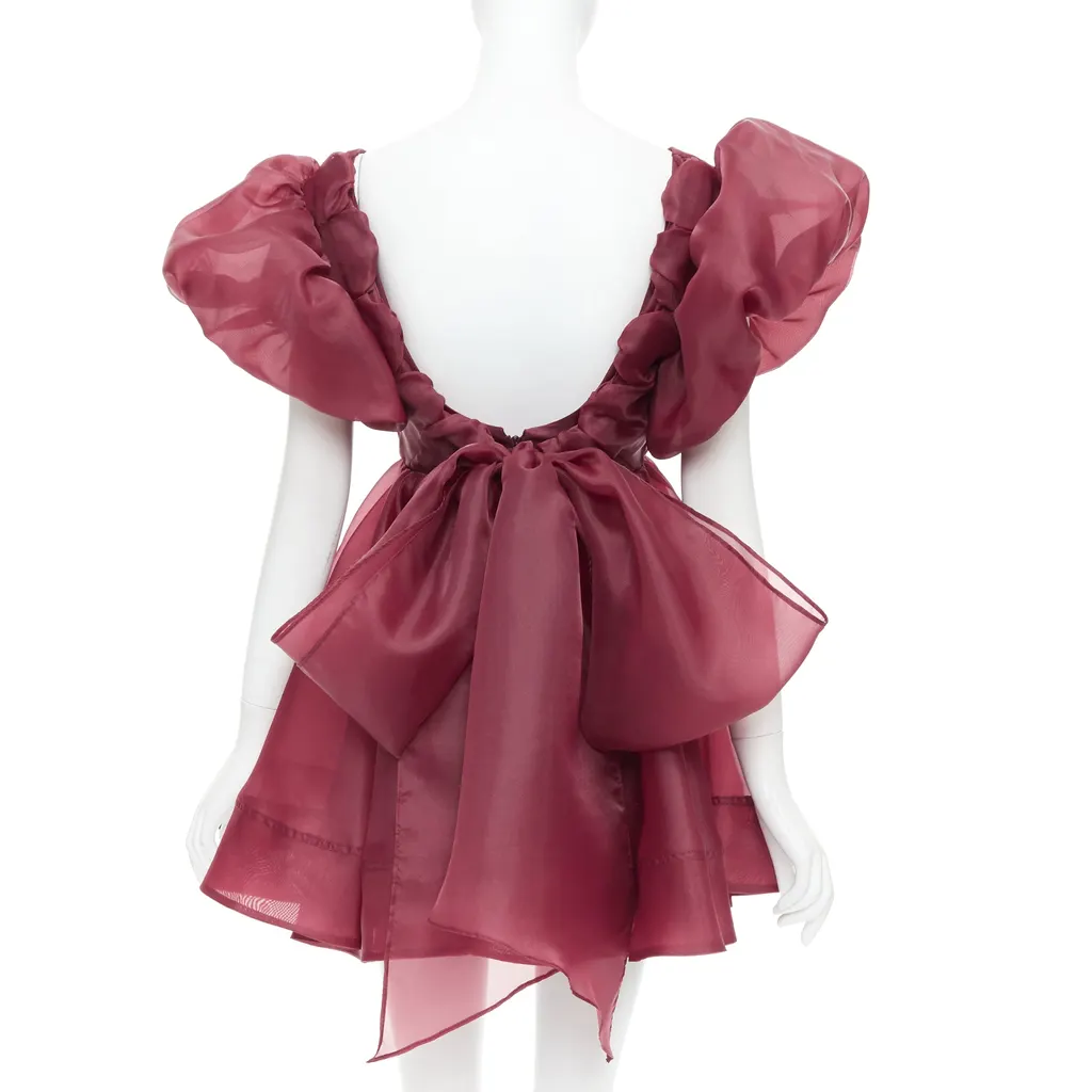 Aje Greta Burgundy Polyester Very good - Box View