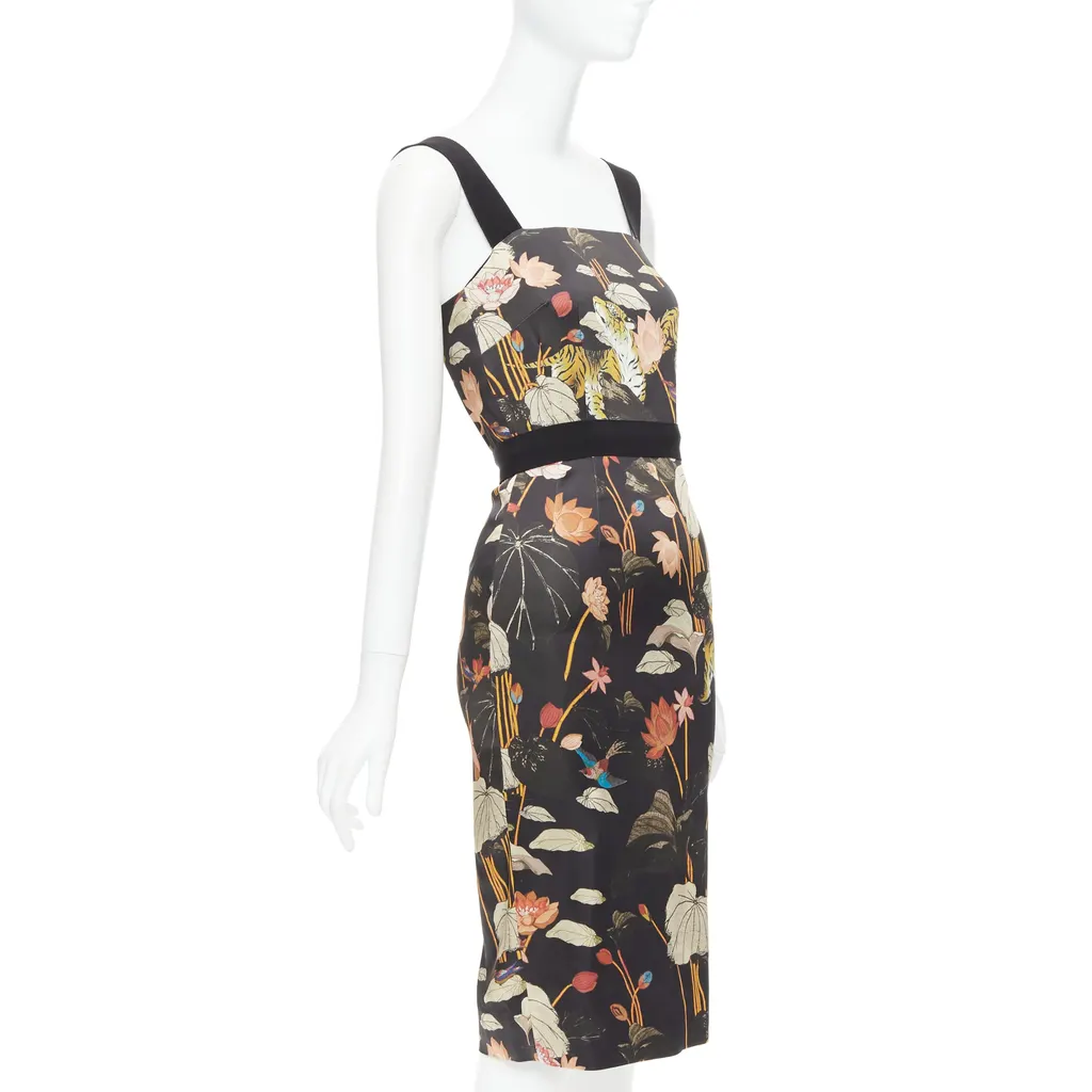 Etro Tiger Print Dress Black Very good - Inside View