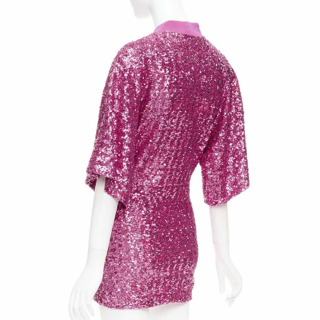 Attico Sequin Crew Dress - Detail 1