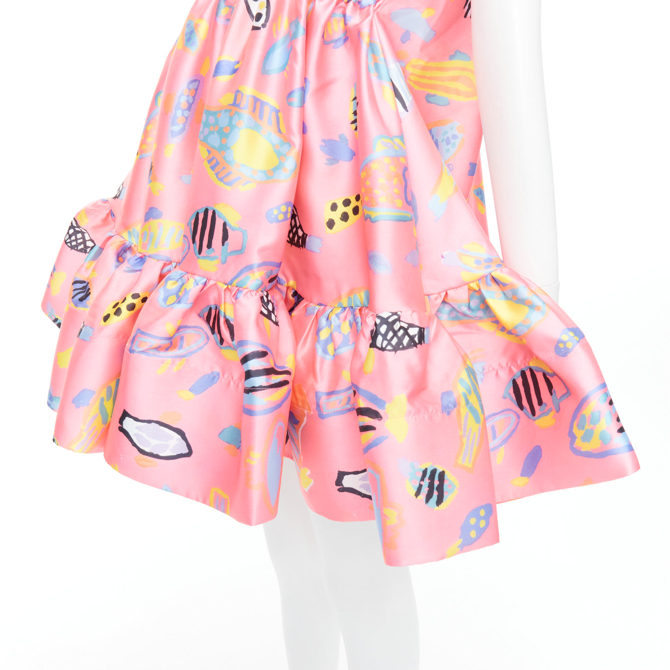 Romance Was Born Illustration Babydoll Dress - Back view