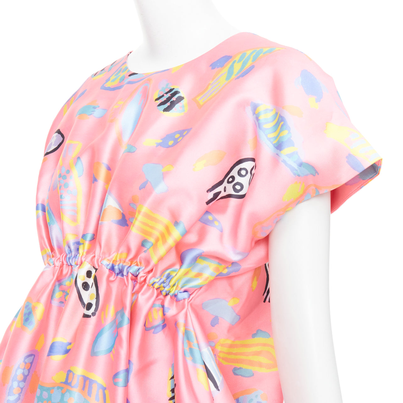 Romance Was Born Illustration Babydoll Dress - Detail 2