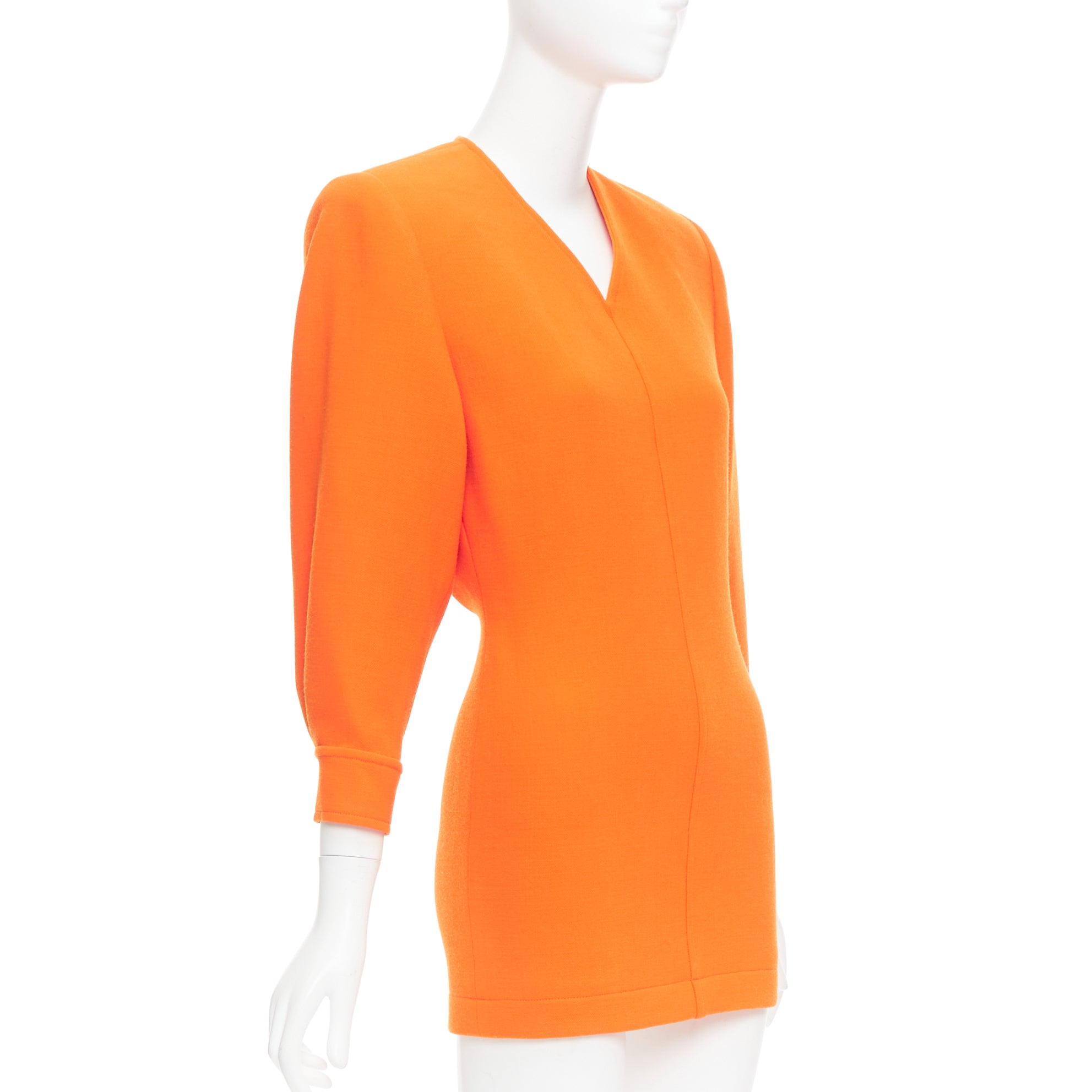Saint Laurent Orange Power Dress - Image 6