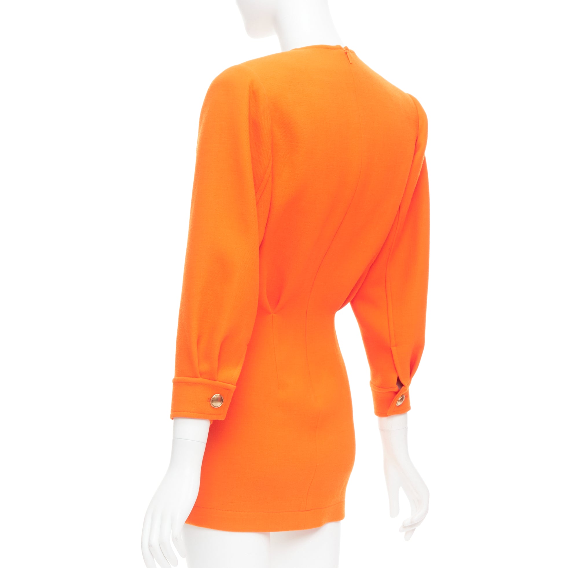 Saint Laurent Orange Power Dress - Detail 1