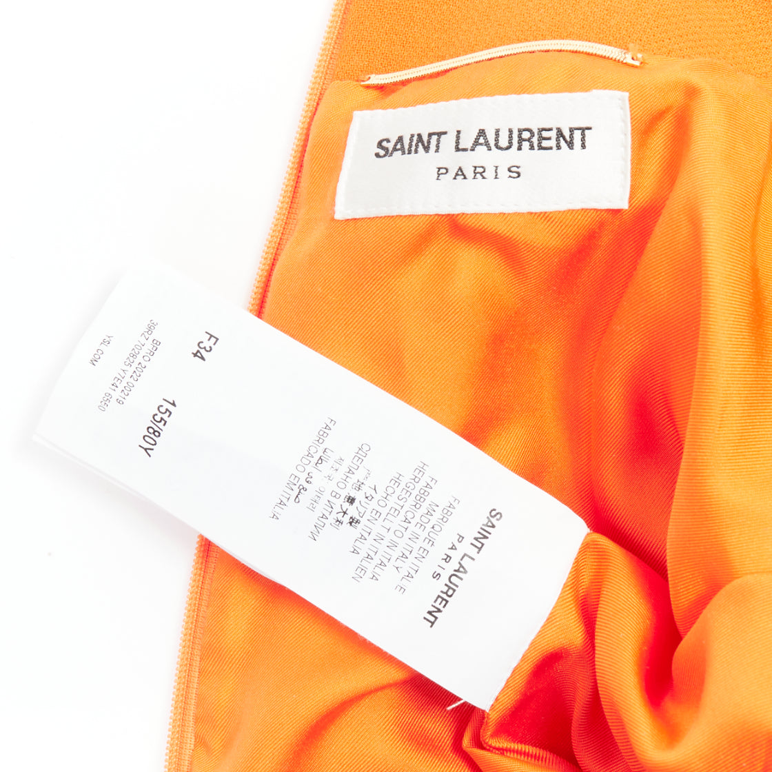 Saint Laurent Orange Power Dress - Image 10