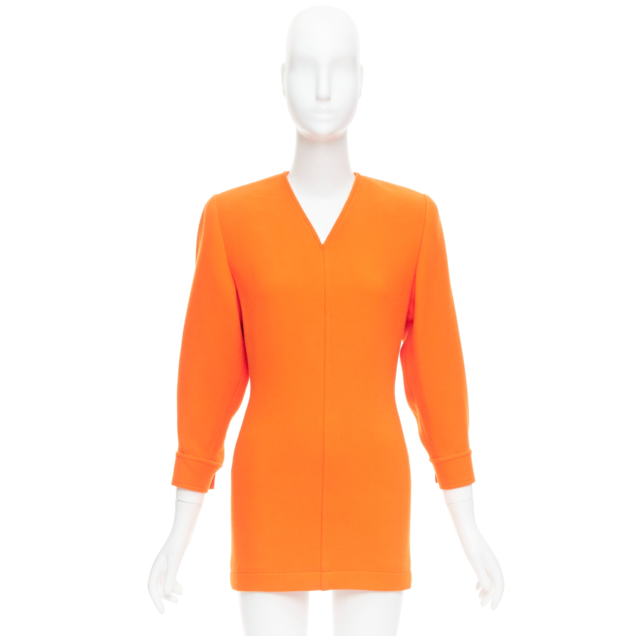 Saint Laurent Orange Power Dress - Image 11