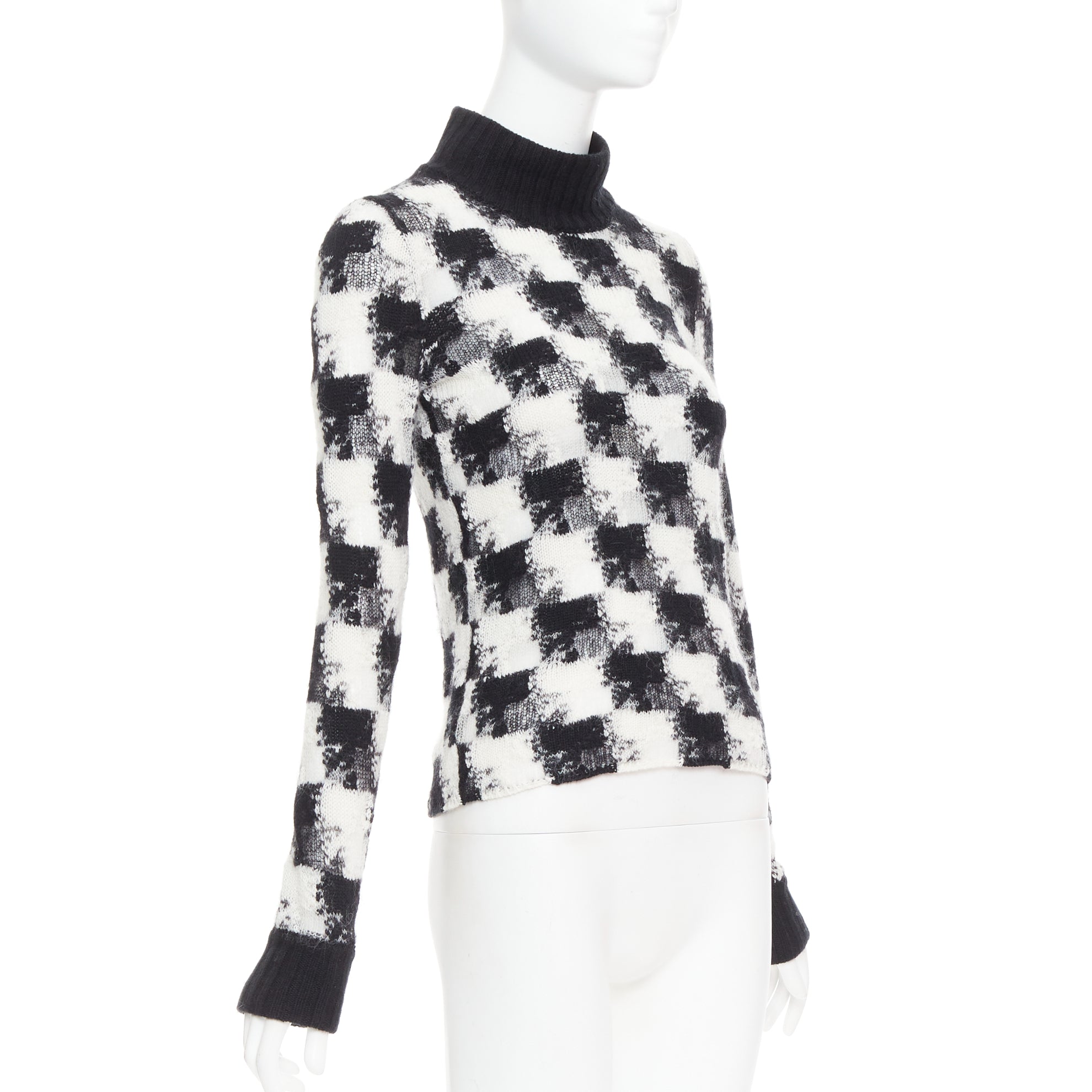 Dior Check Sheer Turtleneck - Image 6
