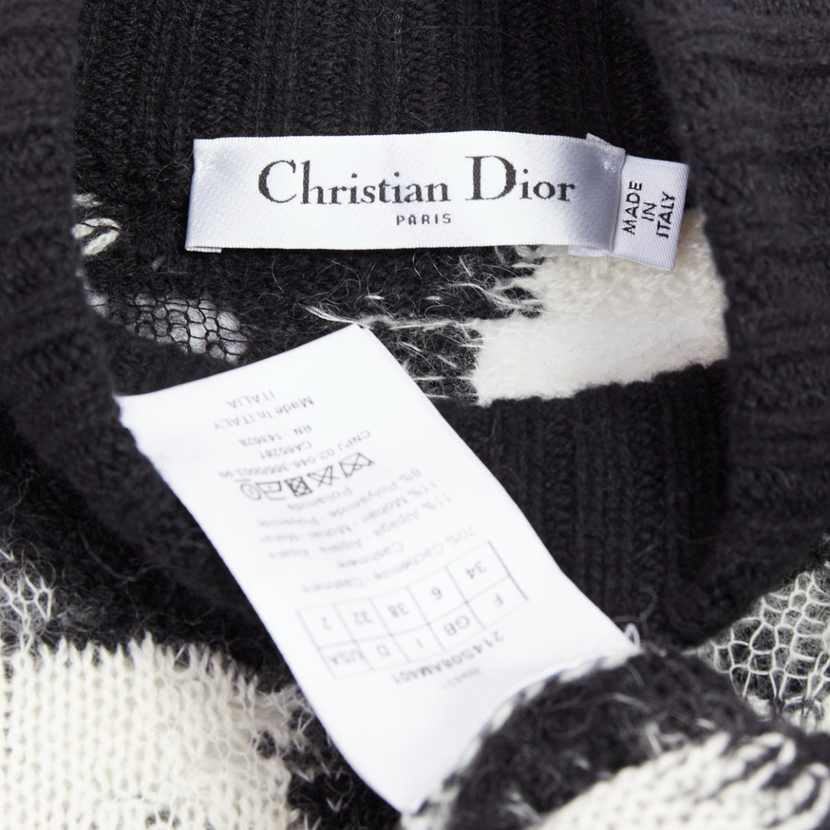 Dior Check Sheer Turtleneck - Image 11