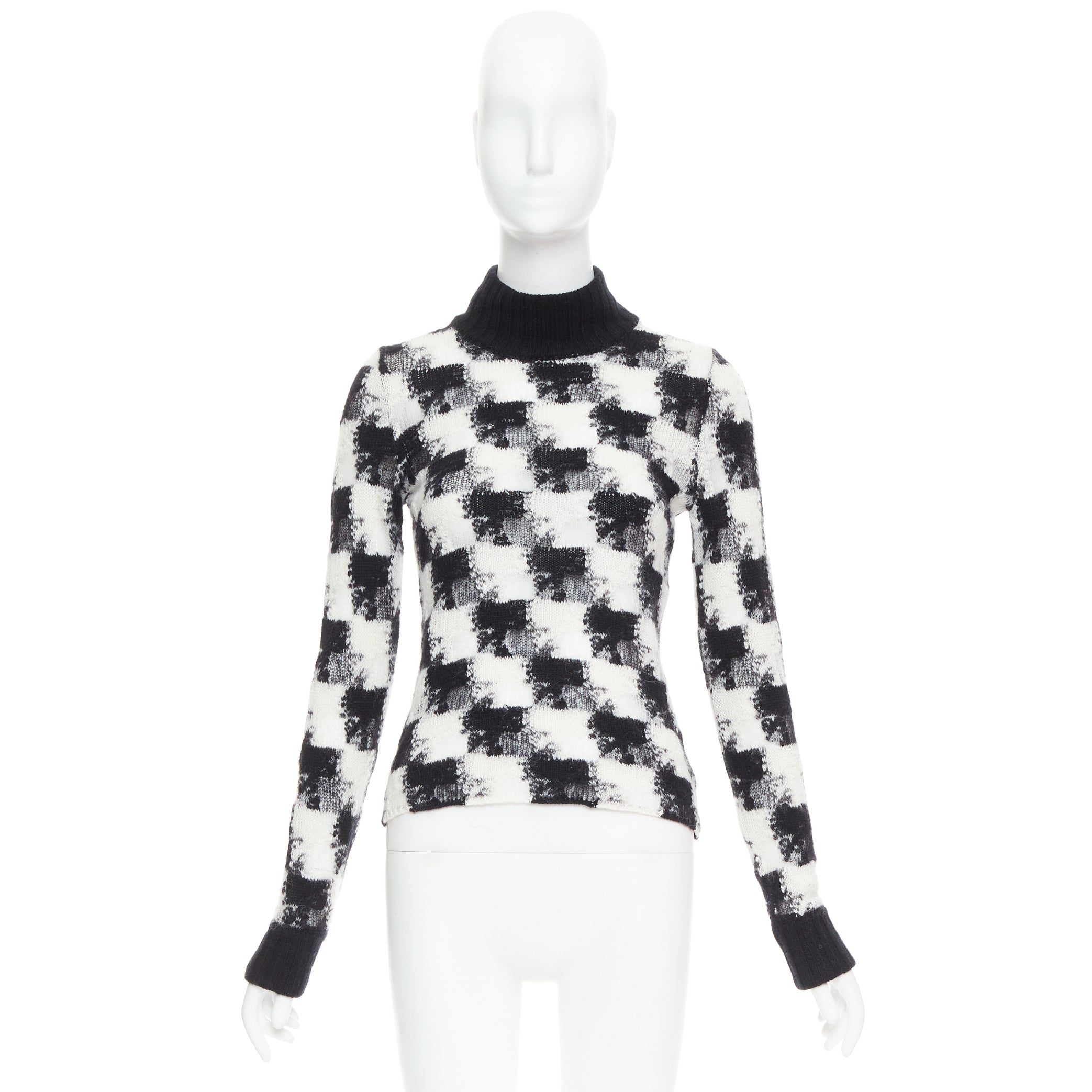 Dior Check Sheer Turtleneck - Image 12