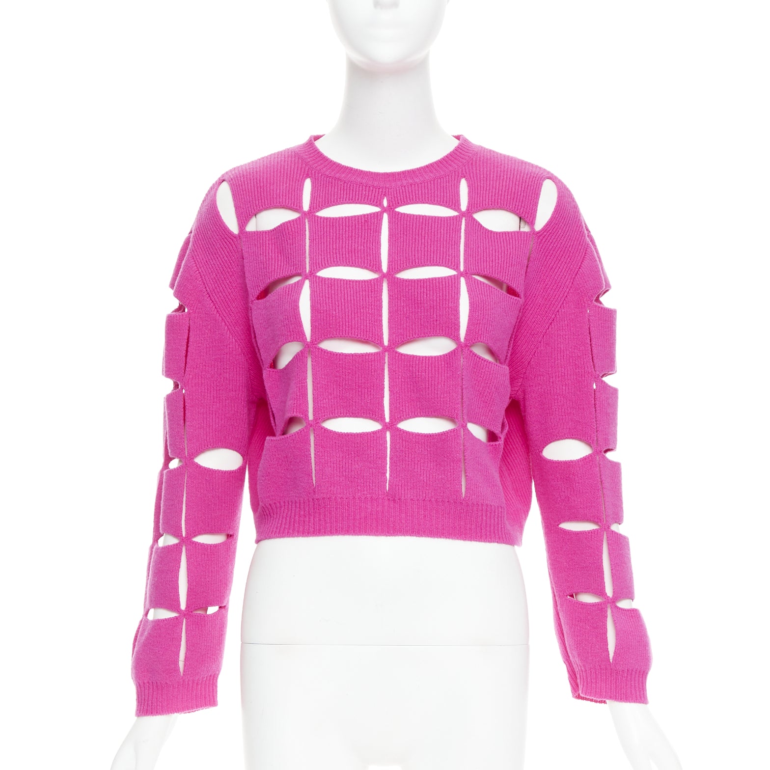 Valentino Garavani Cutout Crop Sweater